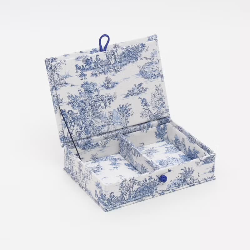 Toile de Jouy Sewing Kit S Storage Box