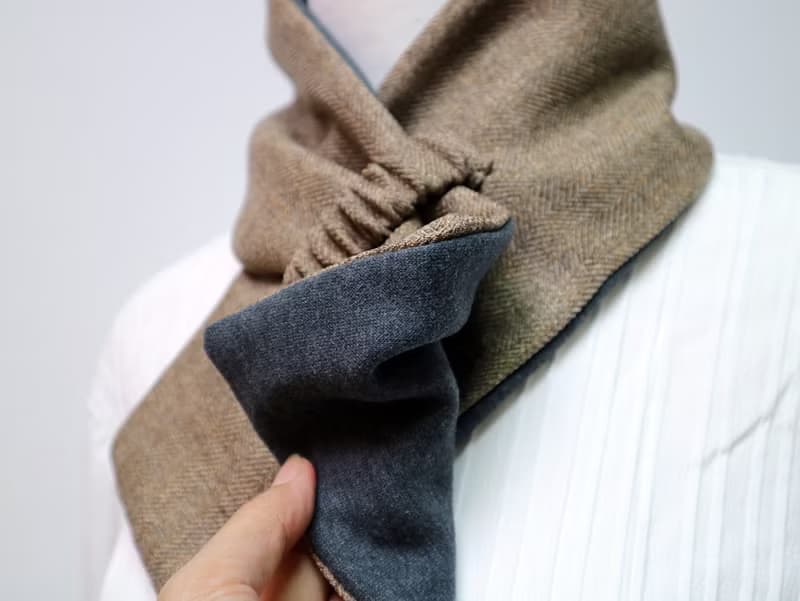 可調式短圍巾.scarf 保暖圍脖 雙面雙色 大人.小孩均適用