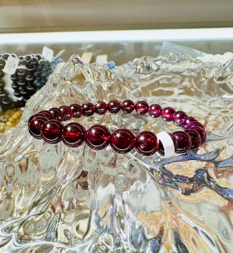 小精品級美晶體紫牙烏水晶7mm水晶主美容水晶氣血循環改善體質