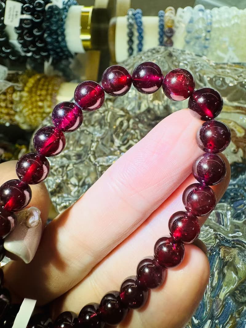 小精品級美晶體紫牙烏水晶7mm水晶主美容水晶氣血循環改善體質
