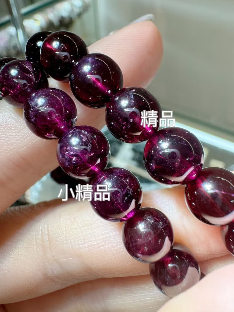 小精品級美晶體紫牙烏水晶7mm水晶主美容水晶氣血循環改善體質