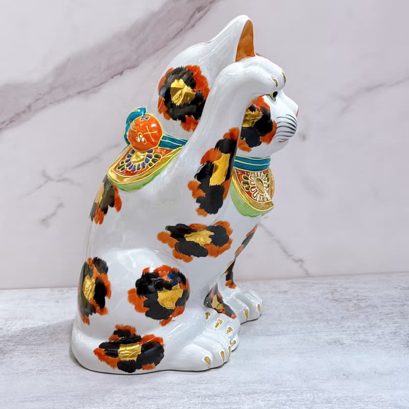 【金華三福】日本九谷燒招財貓 | 10號 - 金三毛