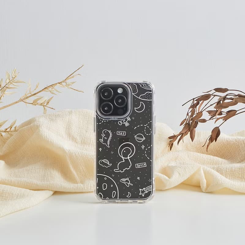 太空漫步小恐龍抗黃防摔MagSafe iPhone手機殼