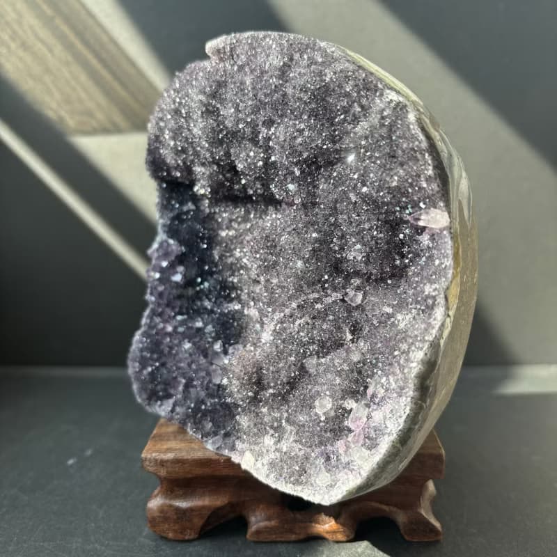 *深紫閃爍* 天然烏拉圭紫水晶擺件 Natural Amethyst