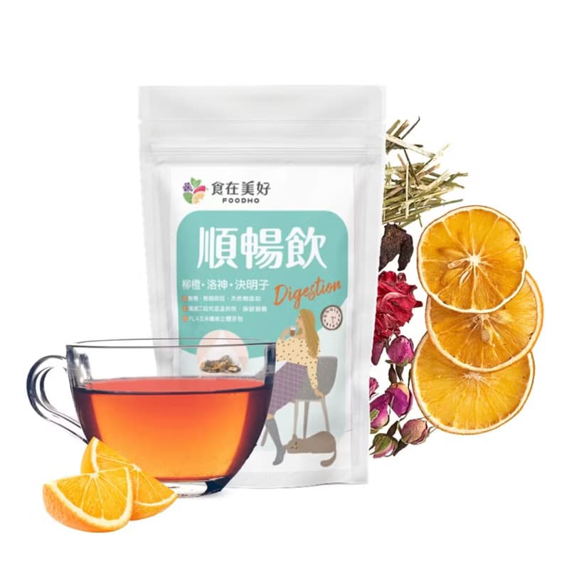 【食在美好】順暢飲4.5g10入 柳丁 陳皮 仙楂 洛神 決明子 玫瑰