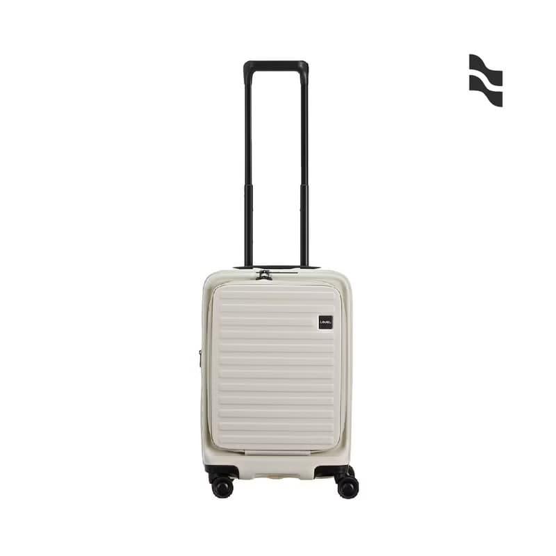 【升級版】【LOJEL】CUBO 19吋前開擴充 登機箱 亞麻白