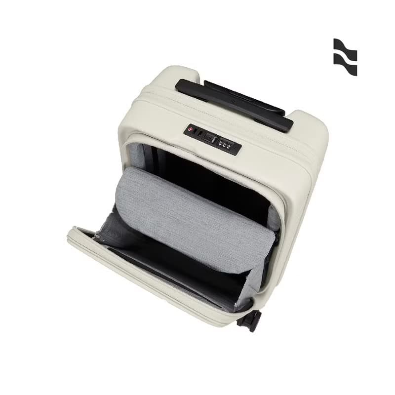 【升級版】【LOJEL】CUBO 19吋前開擴充 登機箱 亞麻白