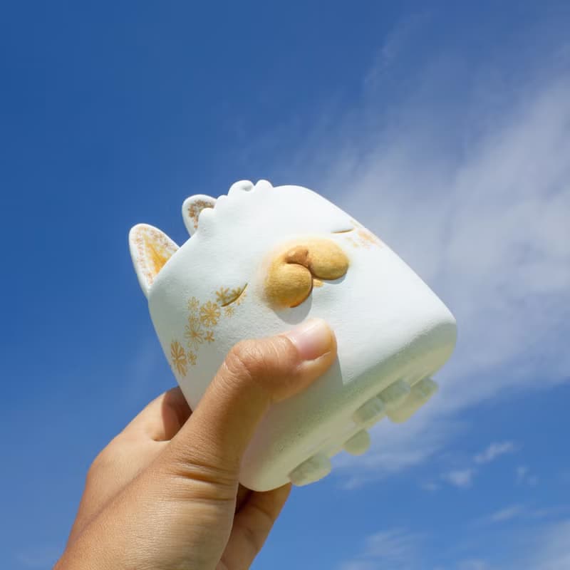 金花兔盆器 植栽盆 植物盆 禮物 禮品 中秋