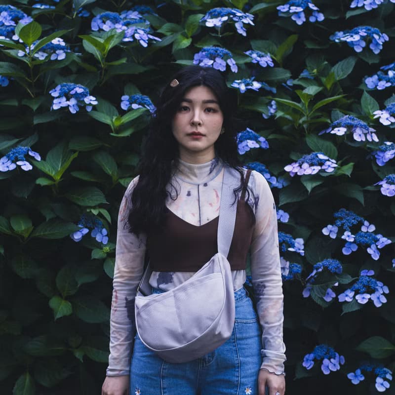 帆布側背小馬鞍包