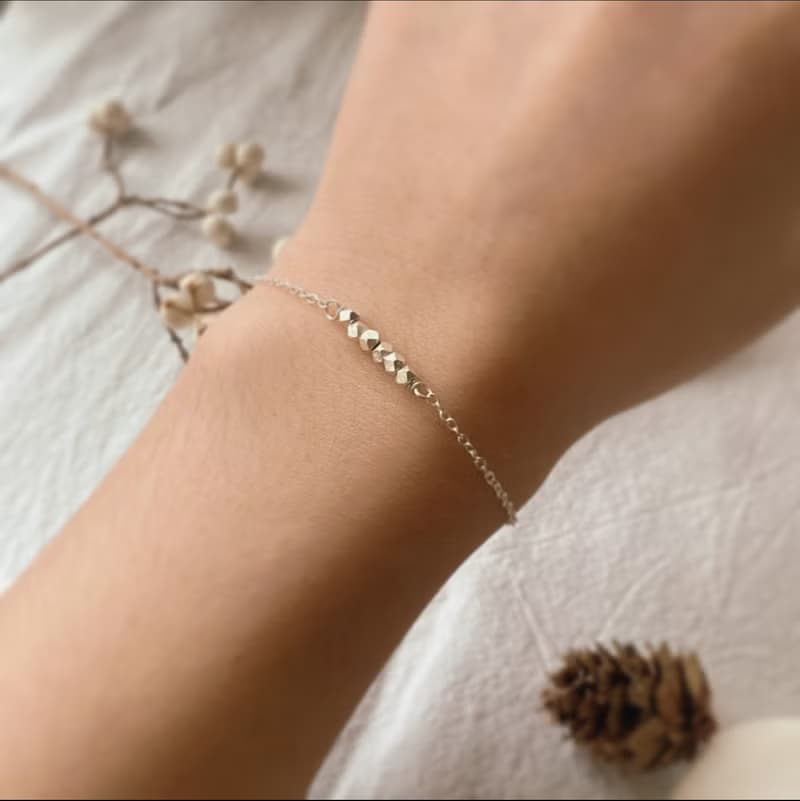 隕石 純銀手鍊/ 經典設計 清新