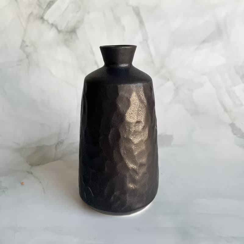 火山口。手工陶瓷花瓶 花器 鮮花花瓶 乾燥花瓶 花道 母親節禮物