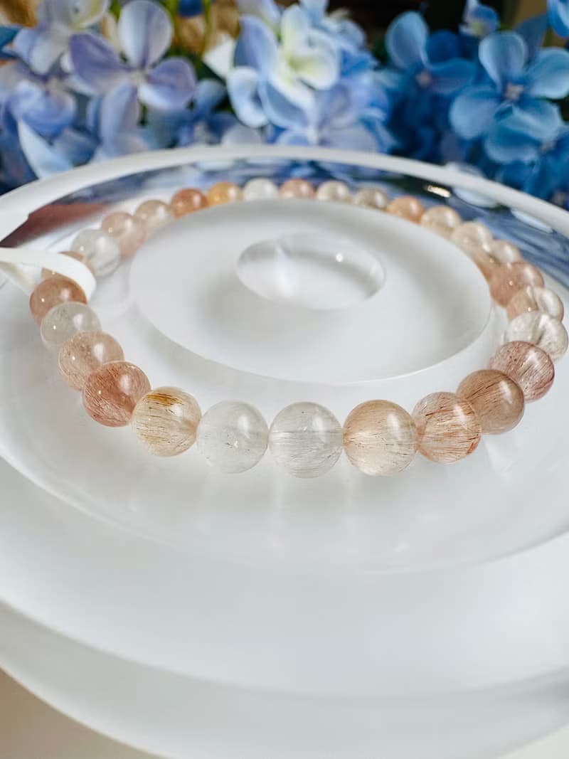 小精品拉絲氣質彩兔毛水晶6.3-6.6mm11.35g細絲星閃氣質首選