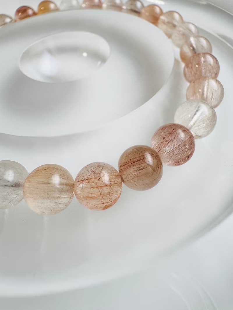 小精品拉絲氣質彩兔毛水晶6.3-6.6mm11.35g細絲星閃氣質首選