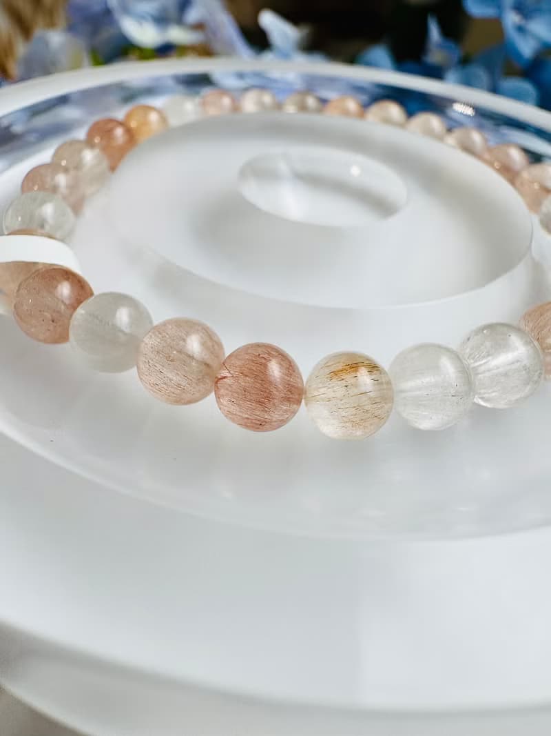 小精品拉絲氣質彩兔毛水晶6.3-6.6mm11.35g細絲星閃氣質首選