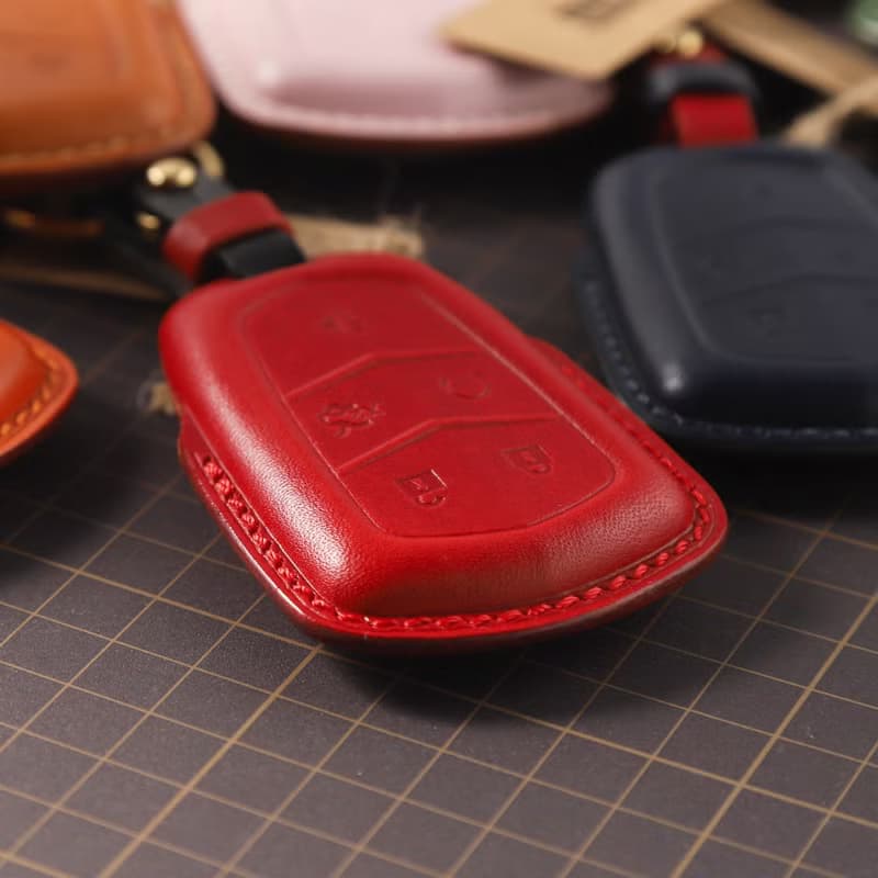【瘋匠】For Cadillac凱迪拉克 純手工牛皮車鑰匙套 質感創意禮品