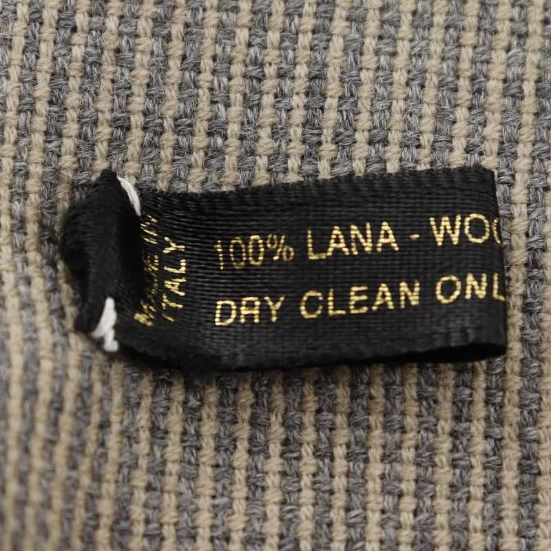 【日本直送】シャネル CHANEL ロゴ マフラー ウール グレー/ベージュ ユニセックス【中古】