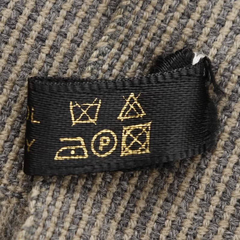 【日本直送】シャネル CHANEL ロゴ マフラー ウール グレー/ベージュ ユニセックス【中古】