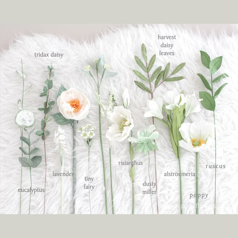 WHITE HORSE | Paper Flower Bridal Bouquet