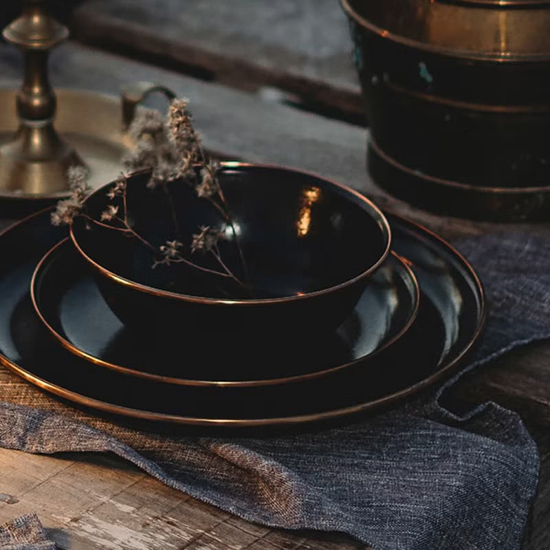 【兩入一組】Barebones CKW-340 琺瑯碗組 / 炭灰