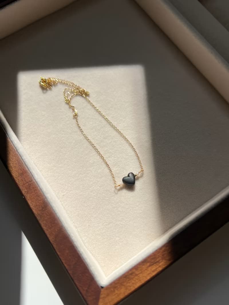 一棵善良的黑心迷你珍珠項鏈