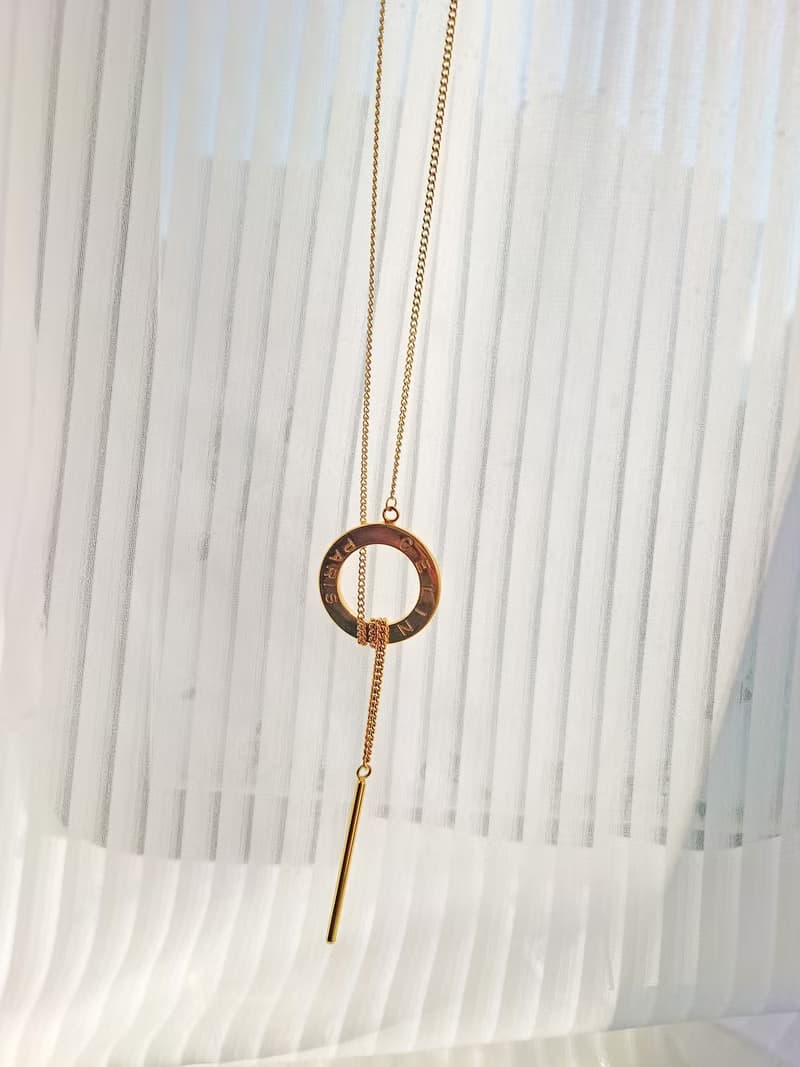 未使用品 附塵袋 CELINE 大金環腰鏈長鏈頸鏈項鍊 鑰匙扣掛件掛飾