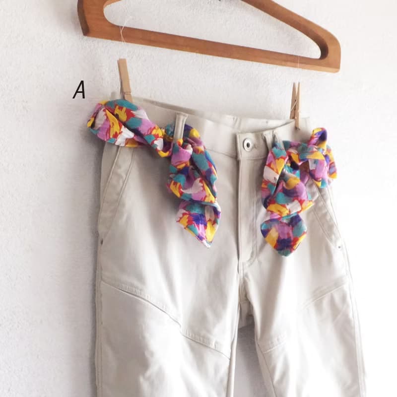 Retro-pattern　圍巾腰帶