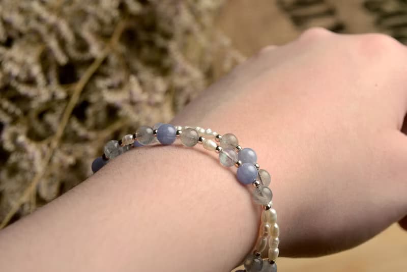 【神山晶礦】丹泉珍珠拉長手鍊/丹泉/拉長/珍珠