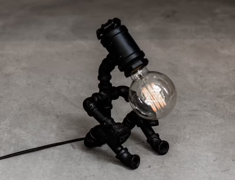 曙MUSE 工業風機器人桌燈 小物 擺飾 燈具 燈泡 燈飾 USB 鎢絲