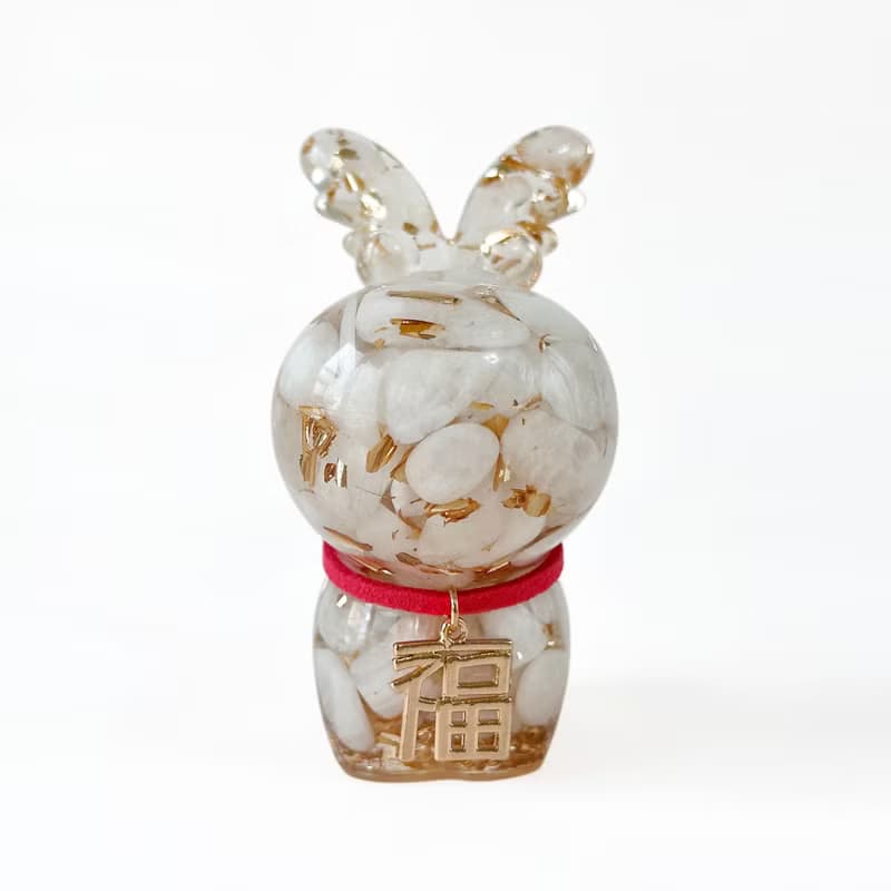 【快速出貨】新春水晶麋鹿禮盒 紅膠花 月光石 | 新年禮物 賀禮