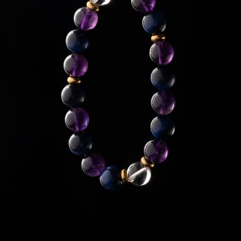 能量手鍊【非凡-星辰】藍虎眼紫水晶白水晶手鍊