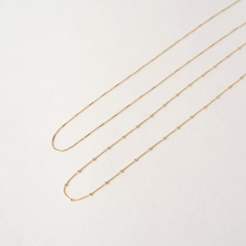 14kgf    デザインチェーンロングネックレス ５０cm