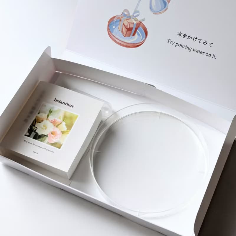 繫體字版　可融化書本禮物/耳環/土耳其桔梗/醫療級不鏽鋼316L