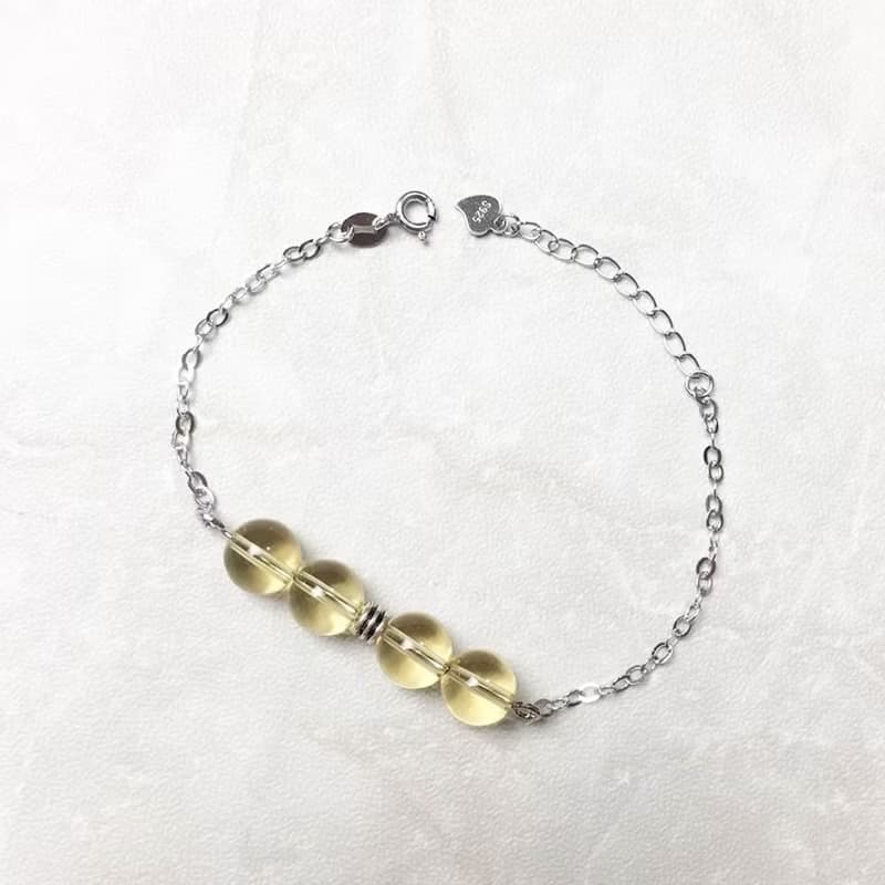 |星座系列|4~6月 石榴石 黃虎眼石 黃水晶 (S925x手鍊x手工製作)