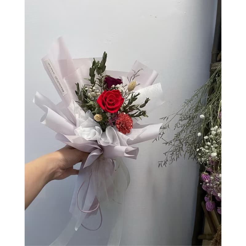 情人節花束 七夕花束 玫瑰花束 永生花束