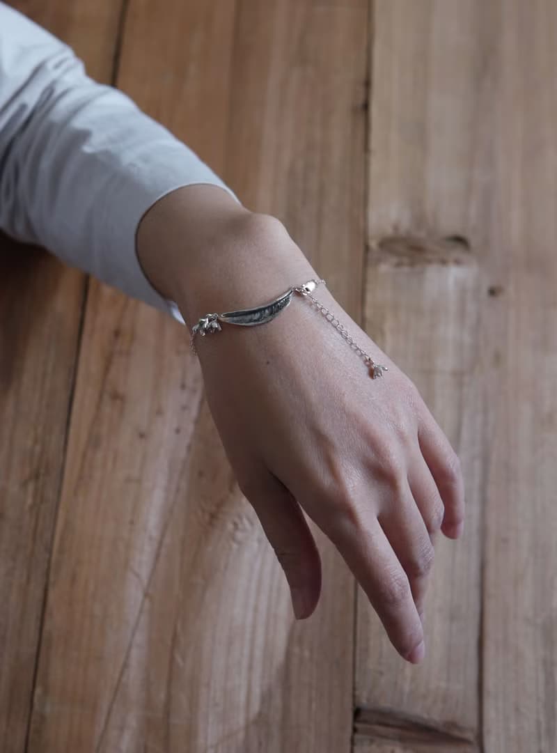 純銀桂花 桂花葉手鍊 幸運手鍊