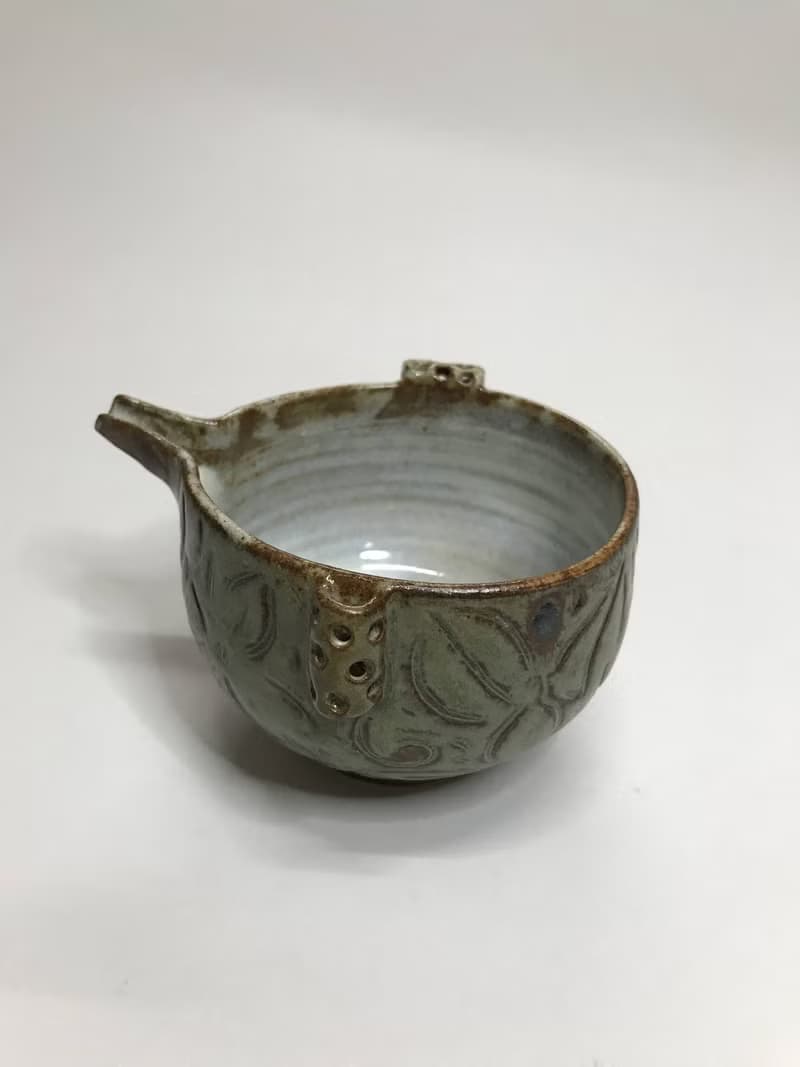 曾永鴻  灰釉刻花茶海