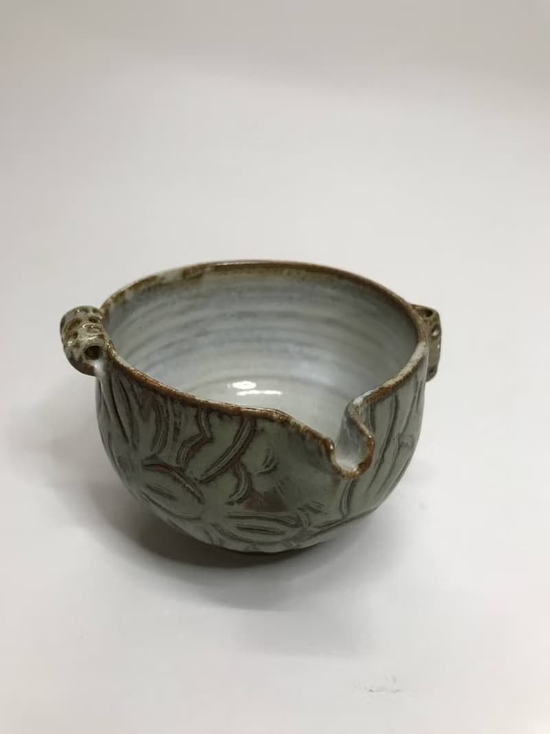 曾永鴻  灰釉刻花茶海