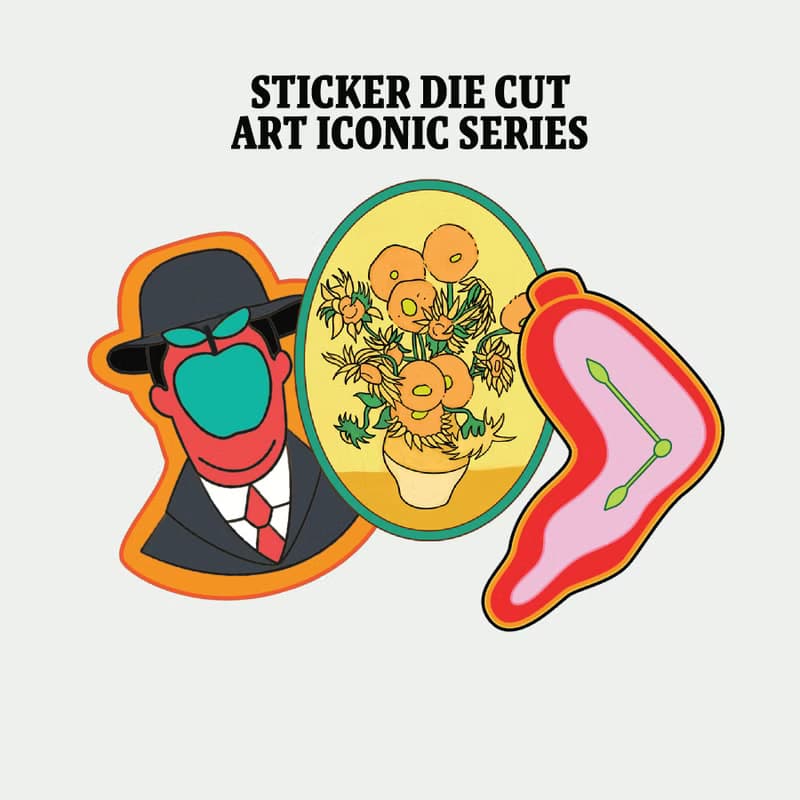 Stickers Di-cut | art iconic  (SET) Size ~5 cm