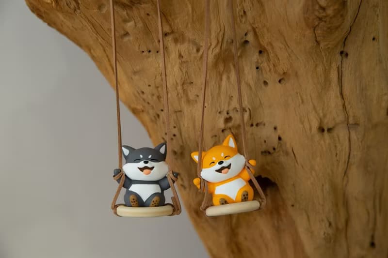 柴犬大學 鞦韆柴柴擴香石組 車內/室內香氛 芳香石 送禮 柴犬禮物