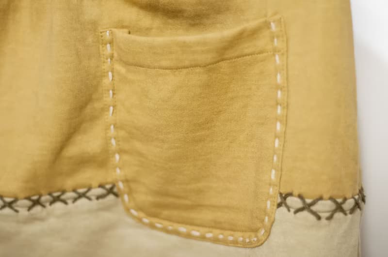內刷毛厚棉刺繡裙/民族風裙/波希米亞裙skirt/手工拼布裙-咖森林