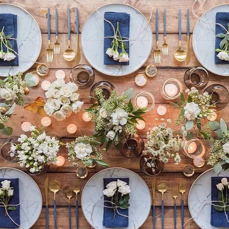 葡萄牙 Cutipol | GOA /  藍金 主餐四件組