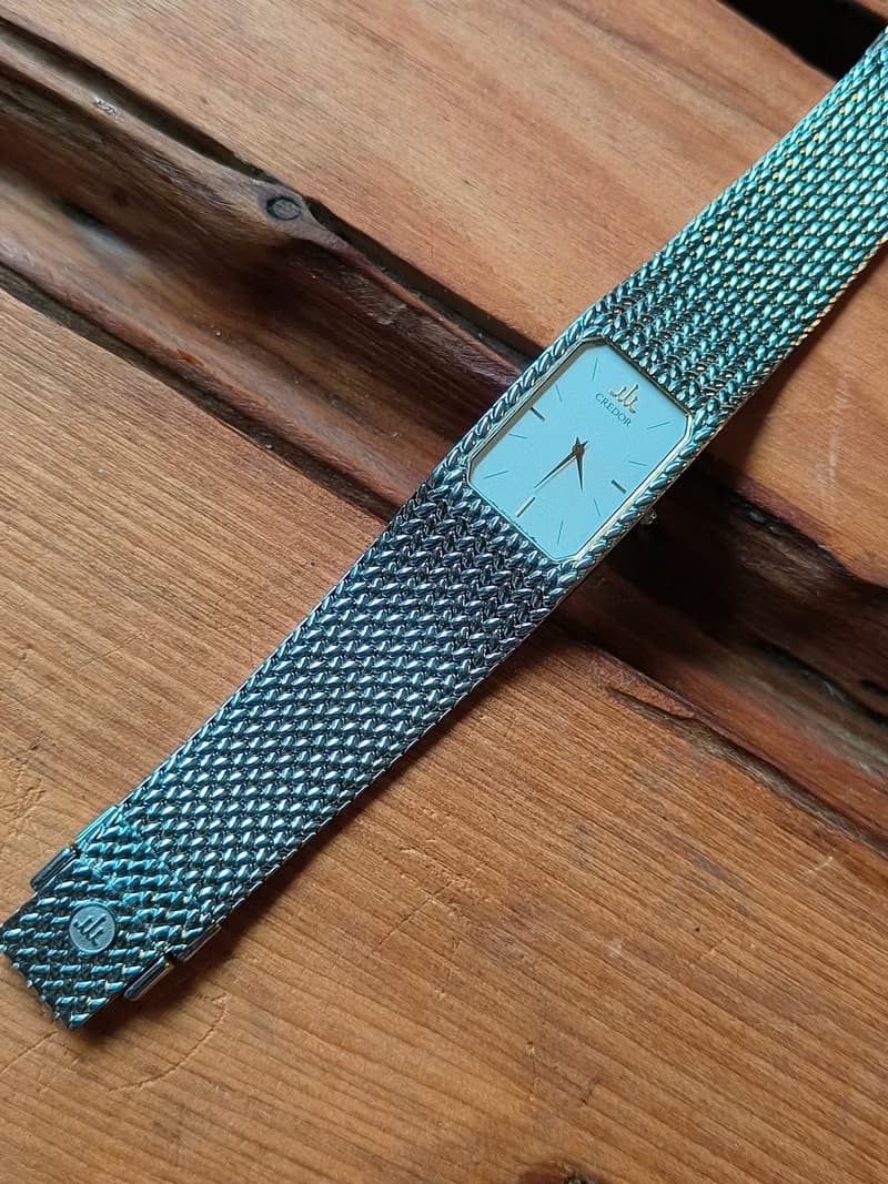SEIKO旗下 頂級 CREDOR貴朵品牌 精鋼 石英錶