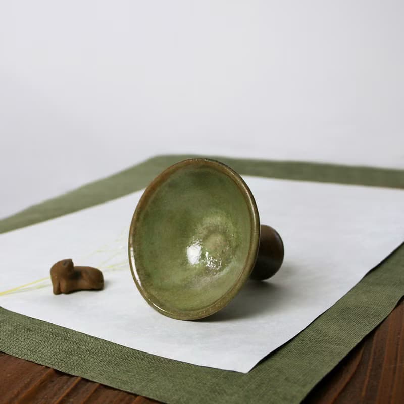 高腳釉杯 馬上杯 新彩燒 柴燒陶藝 手作作品 茶盤 | 陳威恩作品