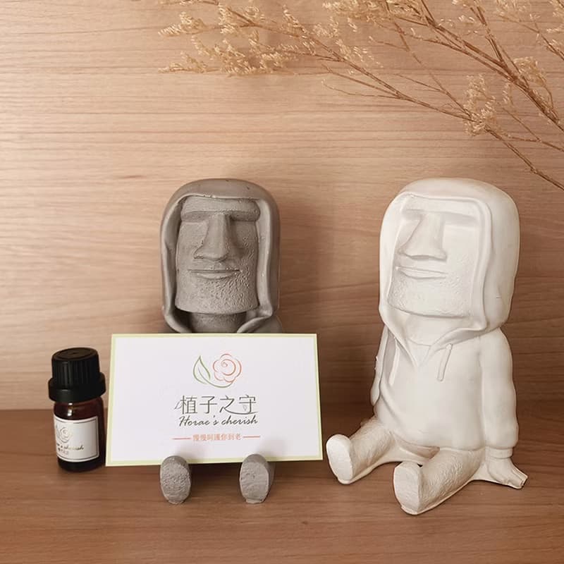 手作潮流摩艾擴香石 送5mL精油 | 名片架 | 新春禮物
