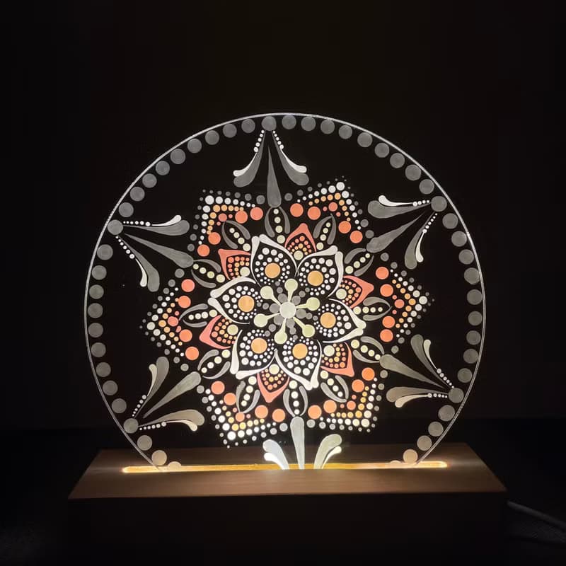 Mandala 手繪曼陀羅夜燈