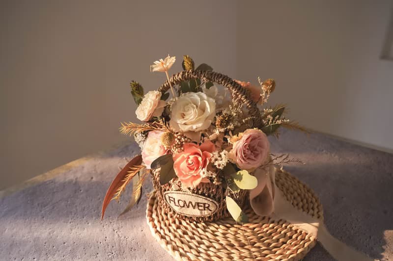 【竒植花物】永生花藍 乾燥花禮 生日禮物 情人節 開幕喬遷禮物