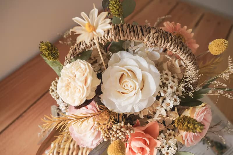 【竒植花物】永生花藍 乾燥花禮 生日禮物 情人節 開幕喬遷禮物