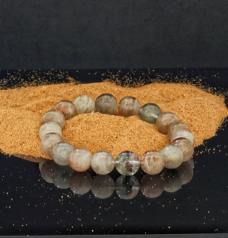 千層四季幽靈 11.8mm 水晶手鍊 ( HKA9203 )