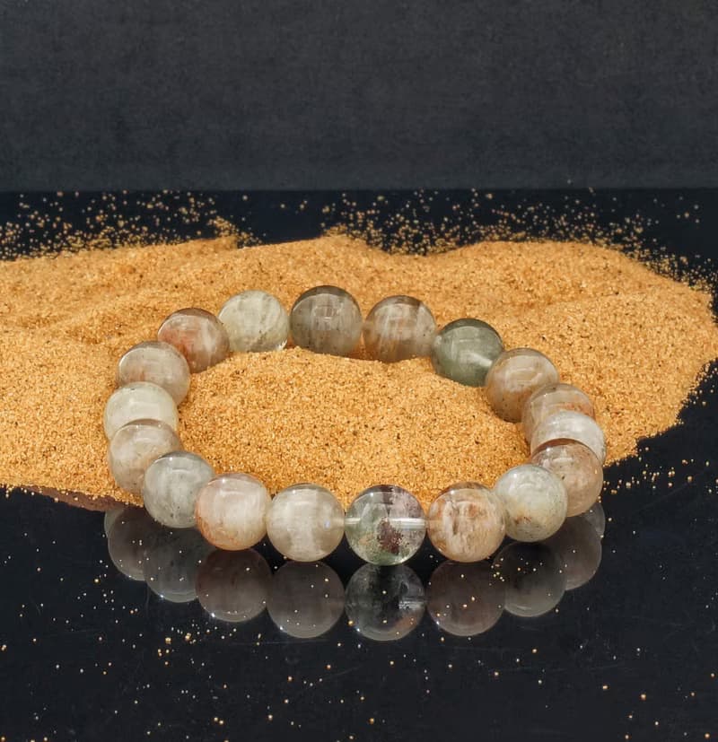 千層四季幽靈 11.8mm 水晶手鍊 ( HKA9203 )