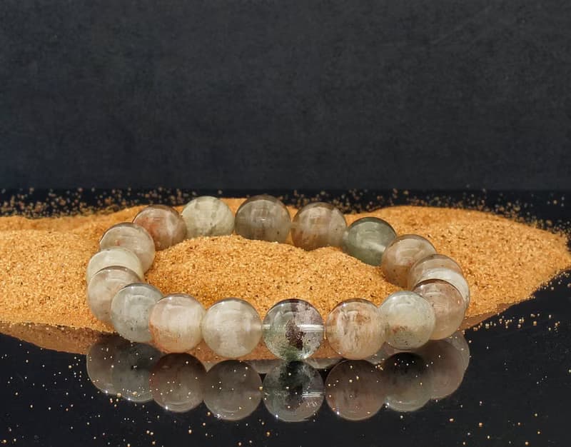 千層四季幽靈 11.8mm 水晶手鍊 ( HKA9203 )